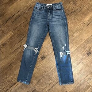 KanCan Distressed Blue Boyfriend Jeans